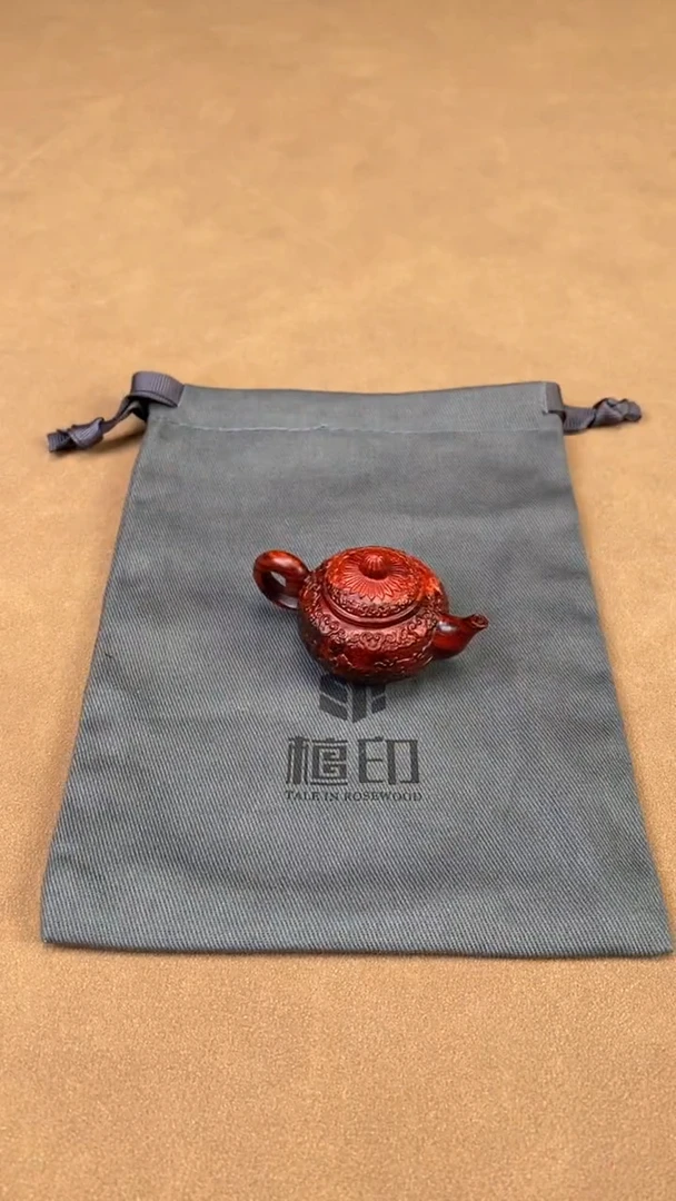 檀香紫檀（小叶紫檀）把件印度小叶紫檀 把把壶