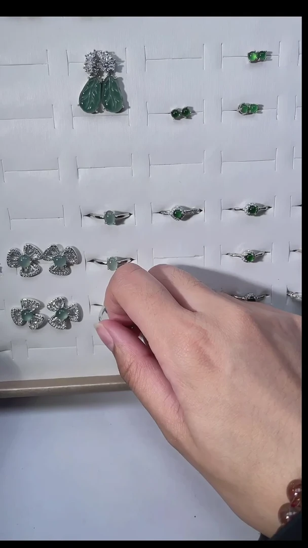 吊坠(不含链)合金翡翠戒圈