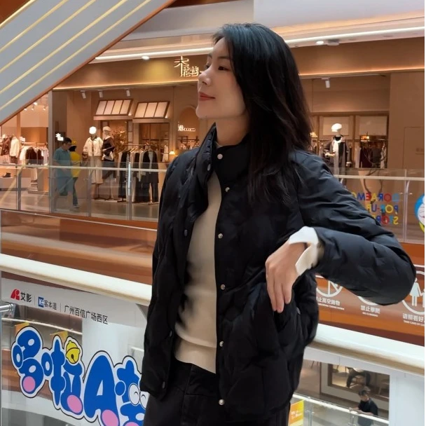 【暖立方】Mayya Plus麦芽定制气质显瘦流光风短羽绒服32546093