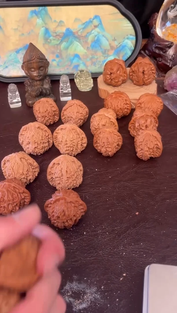 把件文玩核桃40白狮子