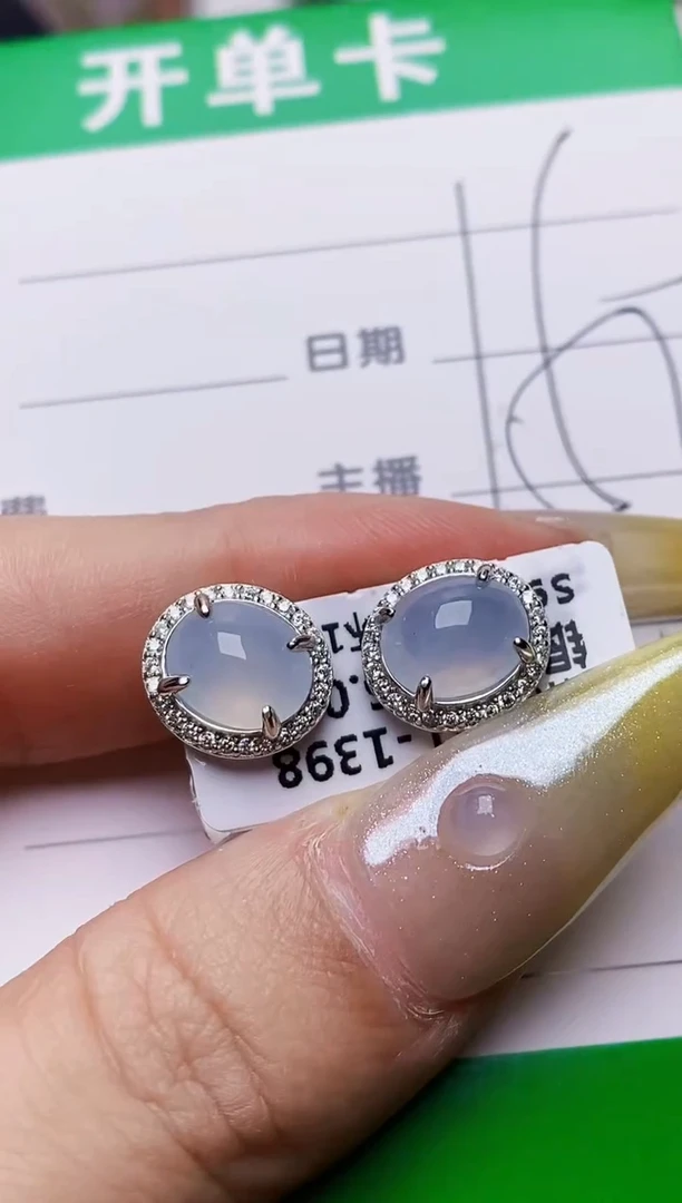 银S925镶嵌戒指翡翠8315