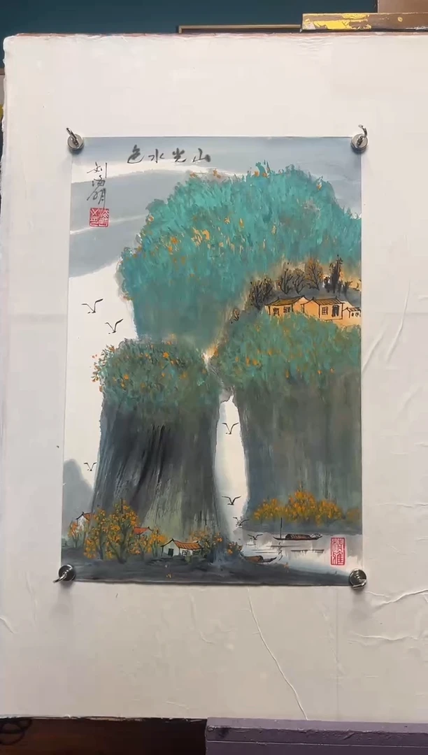 国画刘海明-2.7平尺-国画作品