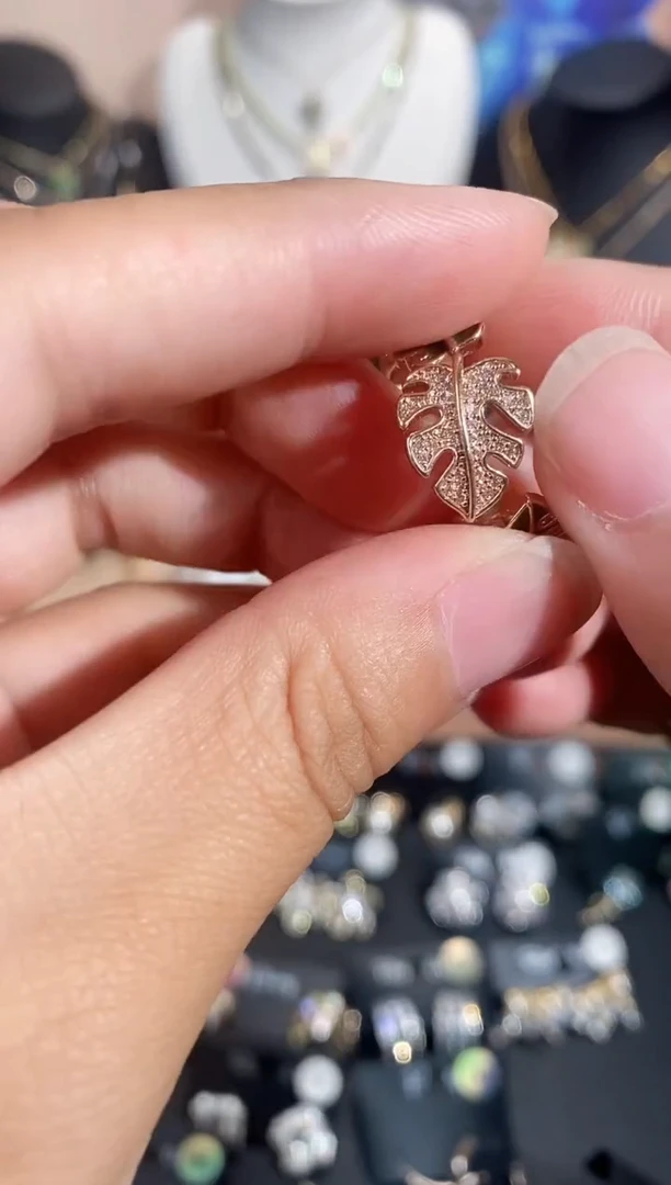 铜合金无925银戒指7275