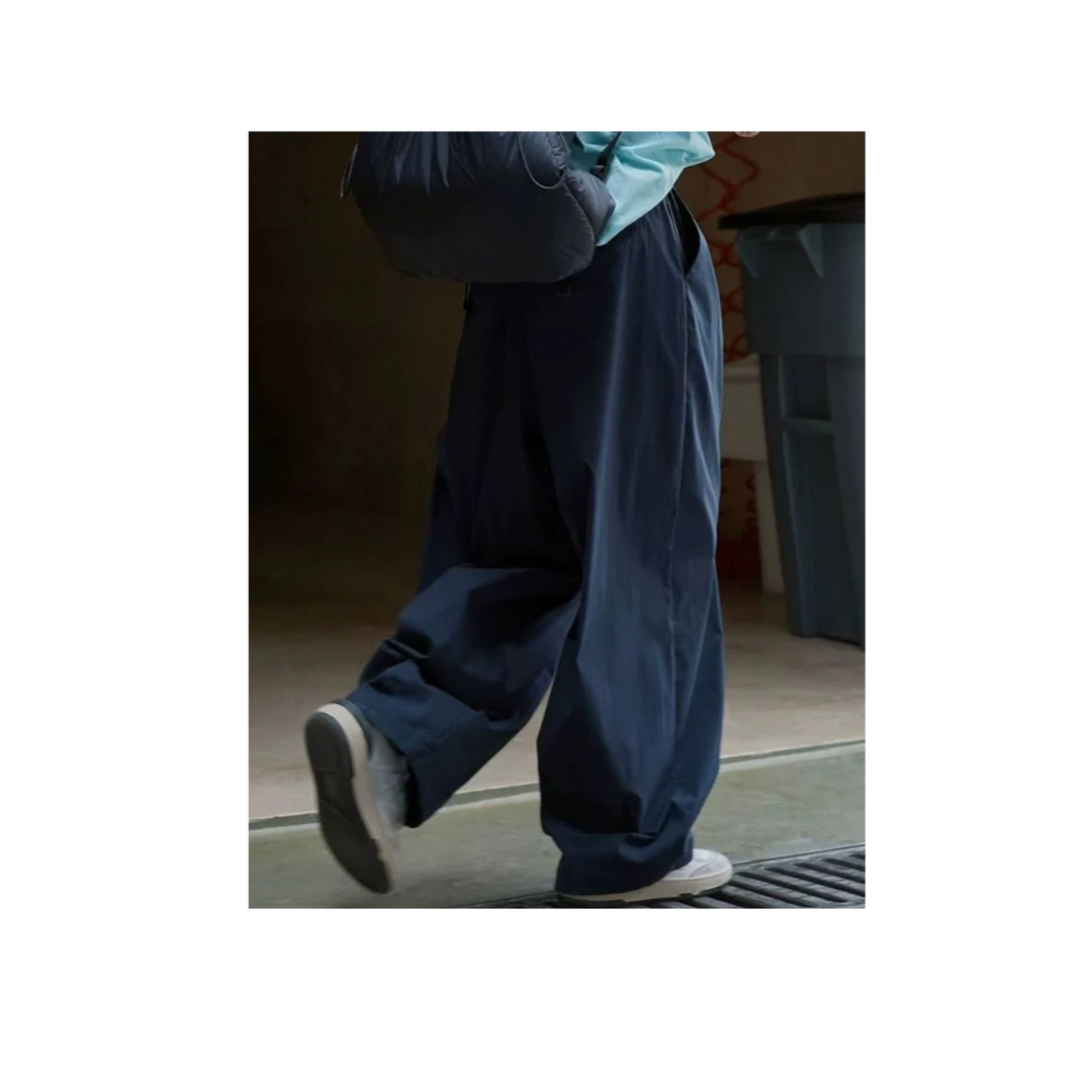 三哈宫-《蚕丝肥肥棉裤》冬季百搭蚕丝填充超肥大九分棉裤梭织女款