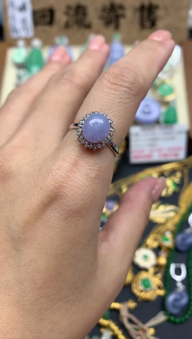 【闪购商品】翡翠戒指18K金镶嵌244-中国好珍宝