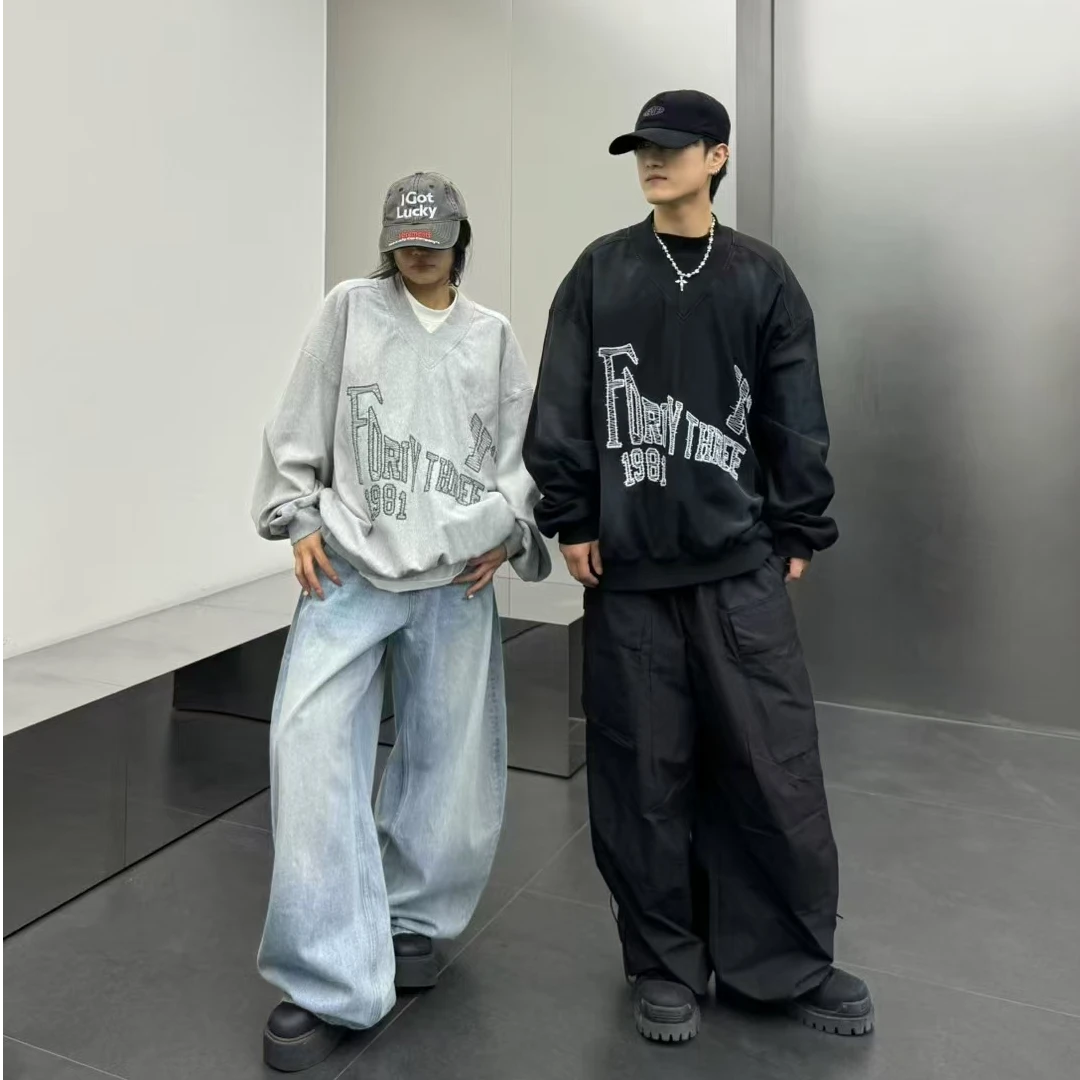 美式复古造旧冰球服