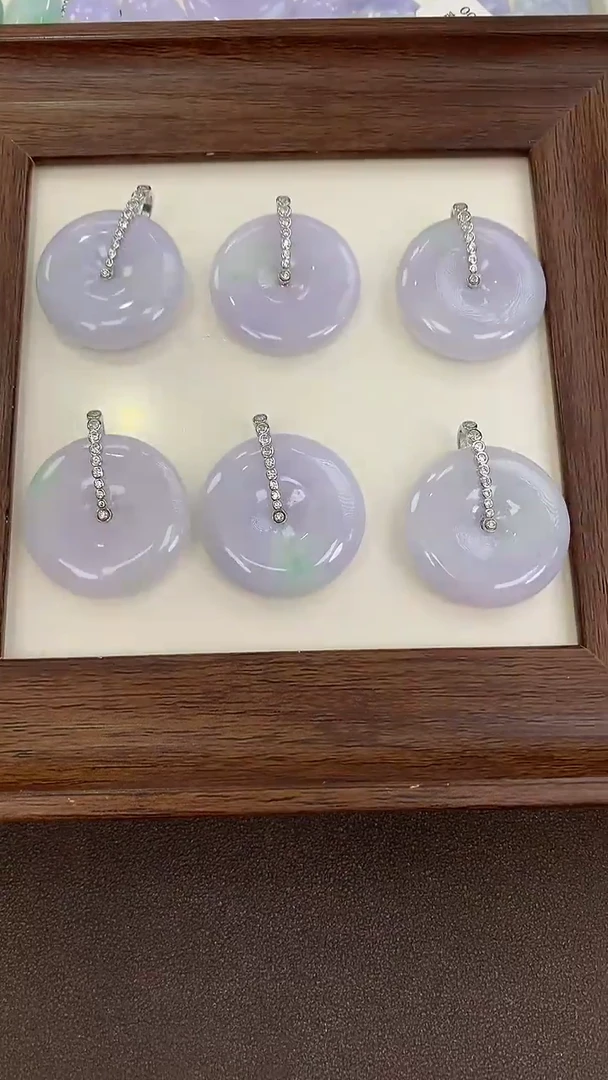 颈饰银S925镶嵌翡翠天然缅甸a货翡翠(多样性发其一