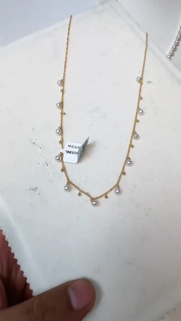 海水珍珠银S925镶嵌颈饰项链