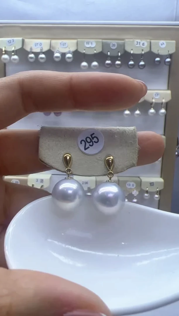 【闪购商品】淡水珍珠耳饰银S925镶嵌295