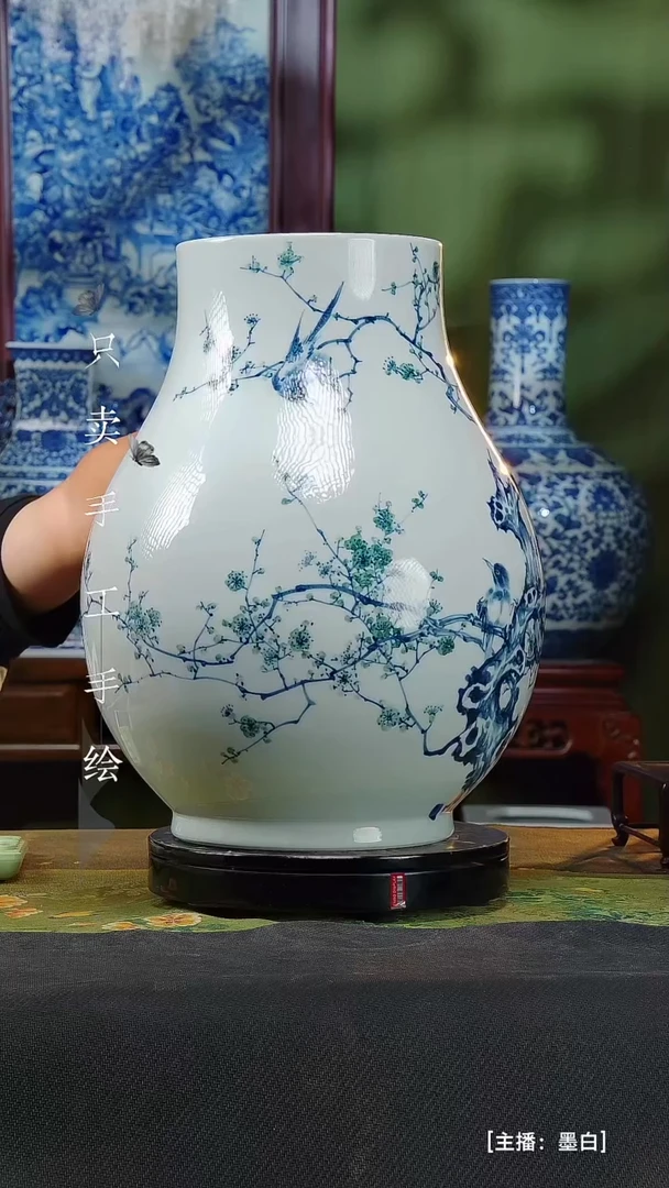 瓷片觀**雨景德镇手工手绘陶瓷