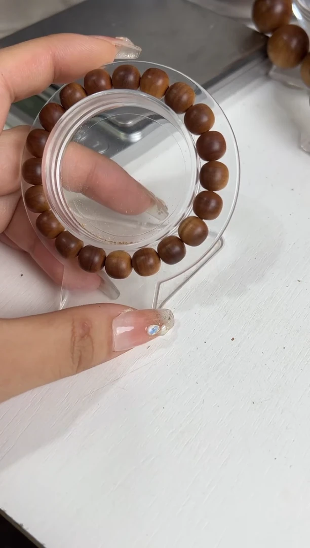 【闪购商品】檀香木手串/手链迈索尔老山檀9*9横纹老型珠单圈手串