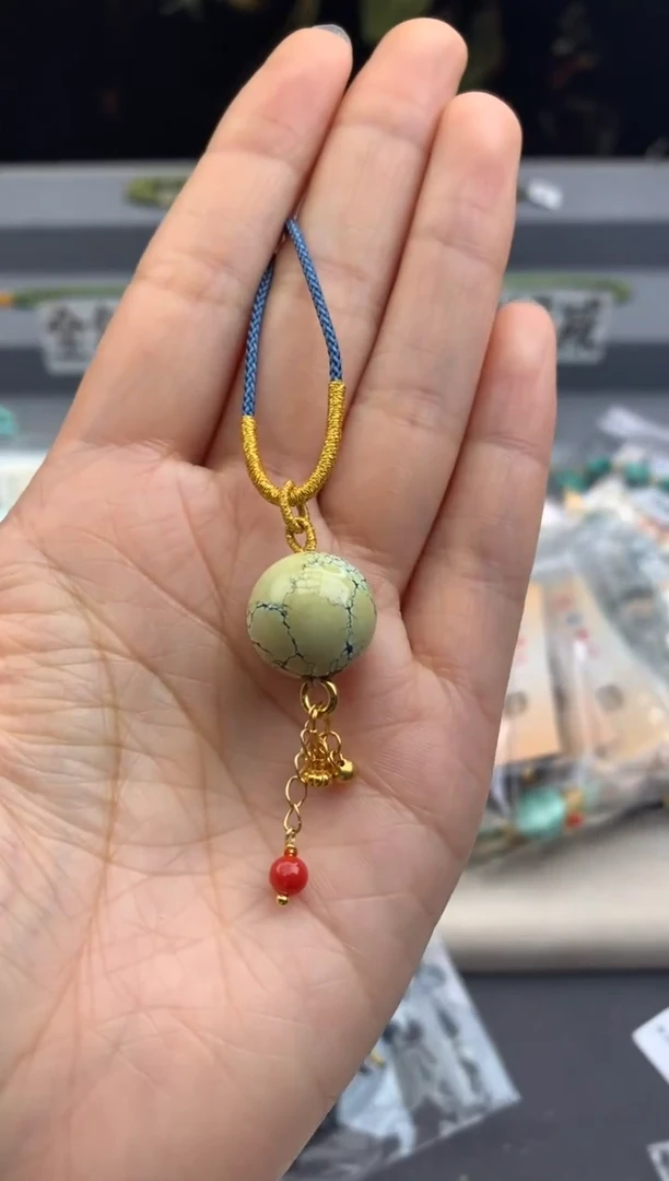 未镶嵌绿松石锁骨链茜.B142