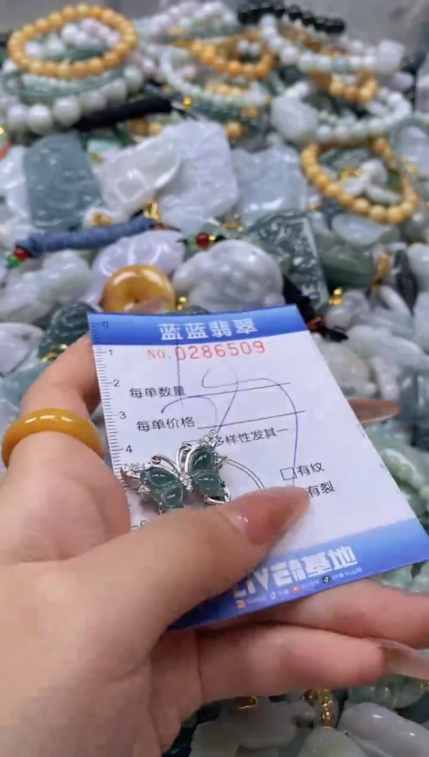 翡翠未镶嵌颈饰闪购0286509