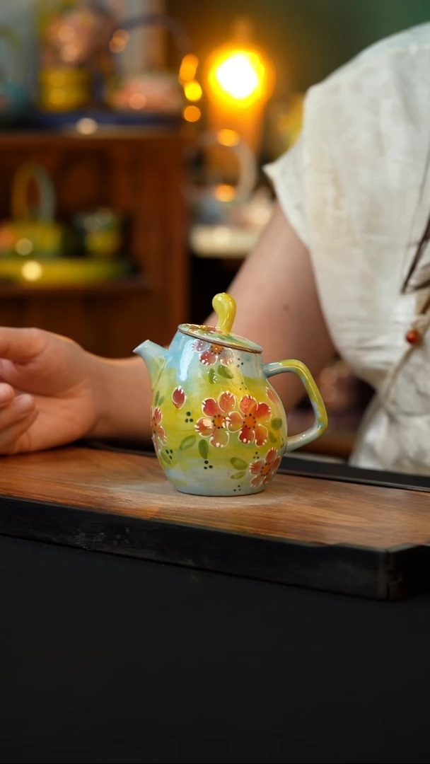 杯手绘心瓷陶瓷浮力