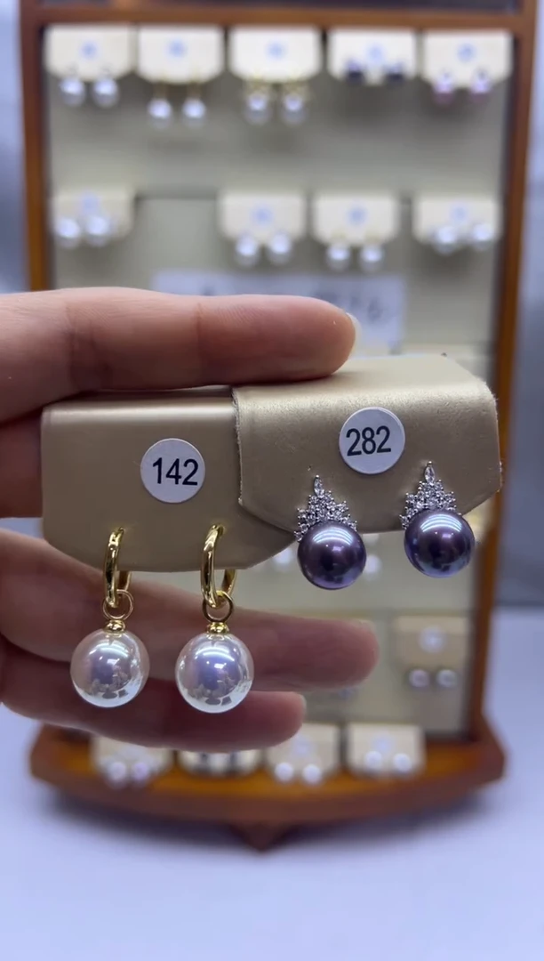 未镶嵌耳饰淡水珍珠142+282