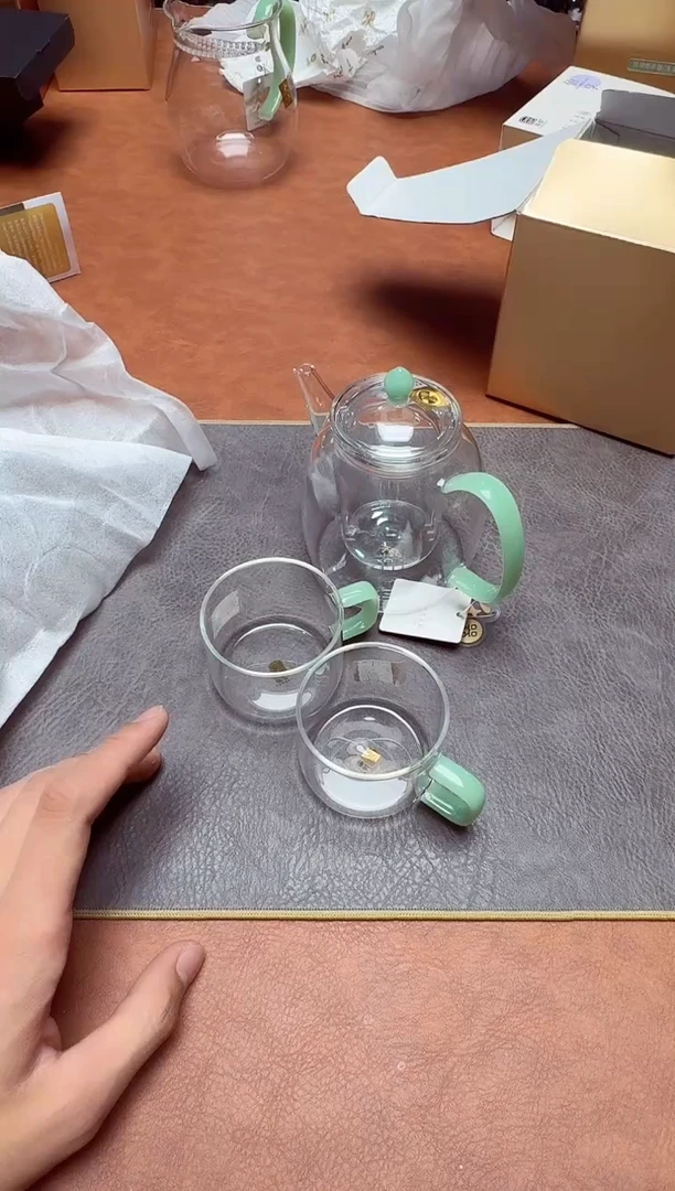 【闪购商品】禾器#宴臣壶浅玉（内胆款）+福容对杯浅玉