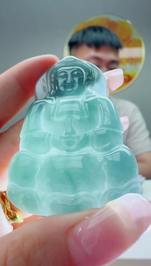 翡翠未镶嵌颈饰观音多样性随机发其一