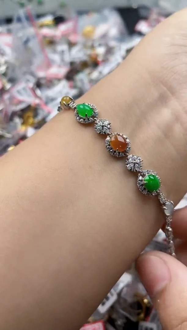 翡翠戒指银S925镶嵌555555   4