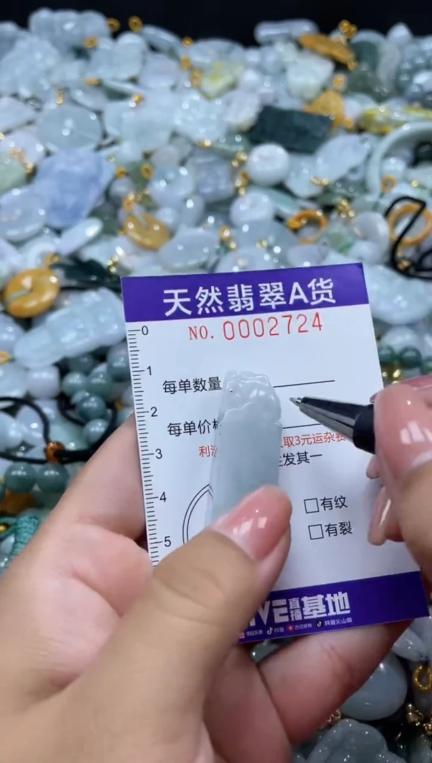 翡翠未镶嵌颈饰02724