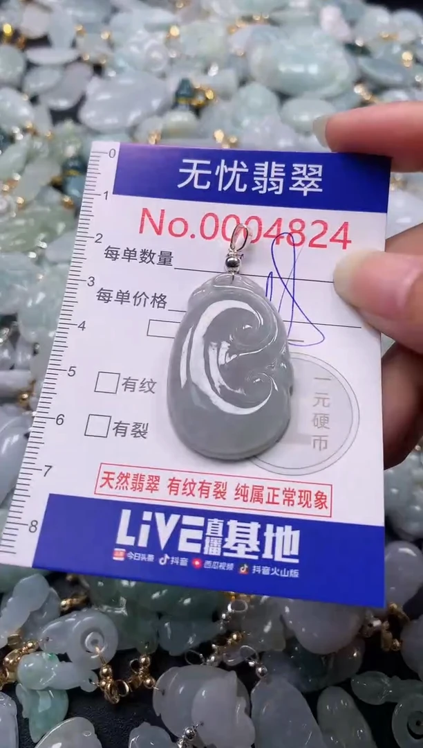 吊坠(不含链)未镶嵌翡翠4824