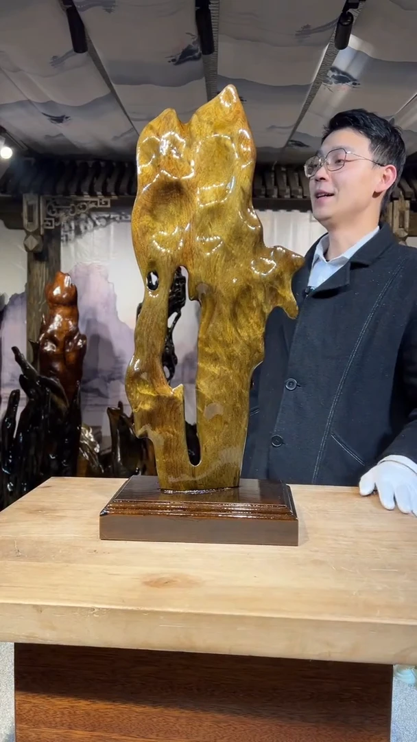 【闪购商品】金丝楠金丝楠小叶桢楠摆件60-25-16