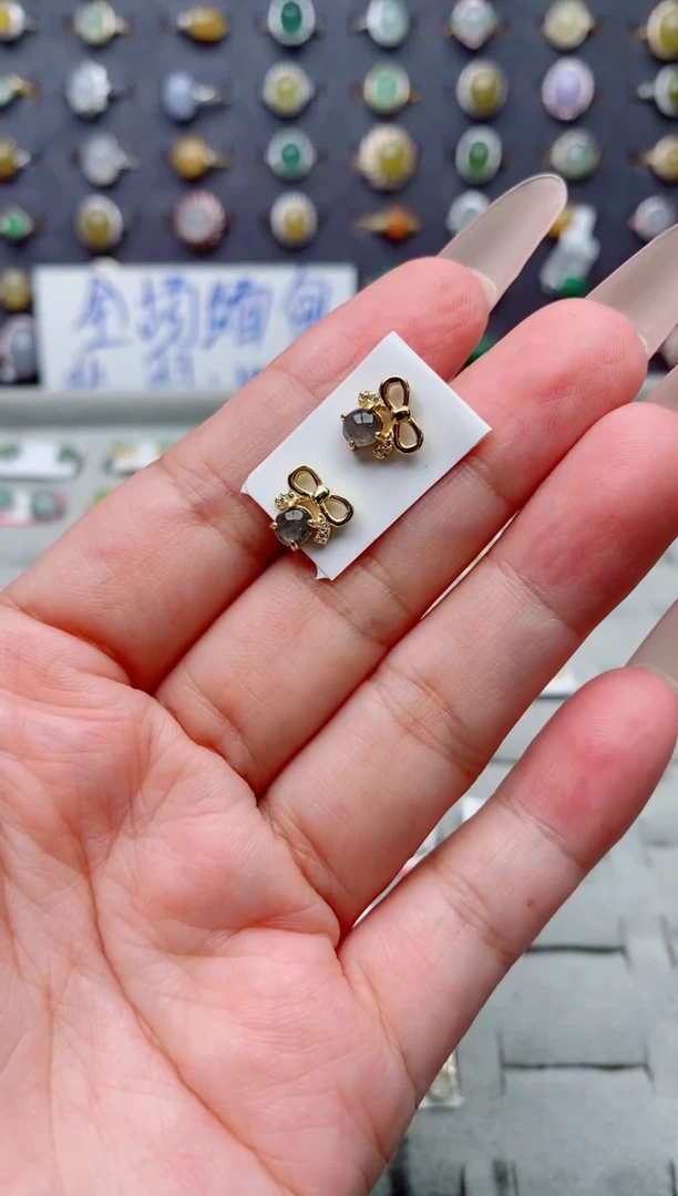银S925镶嵌戒指翡翠天然A货翡翠11       1-