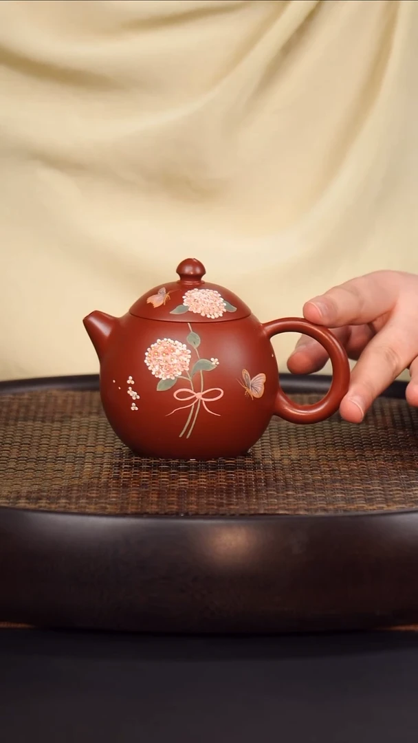 茶壶紫砂HMX紫砂壶48 朱泥 240毫升