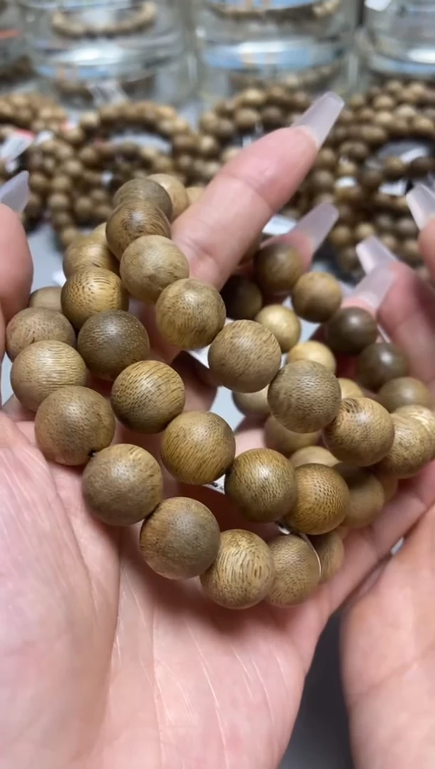 手串沉香文莱圆珠单圈1.3微瑕多样性发其一