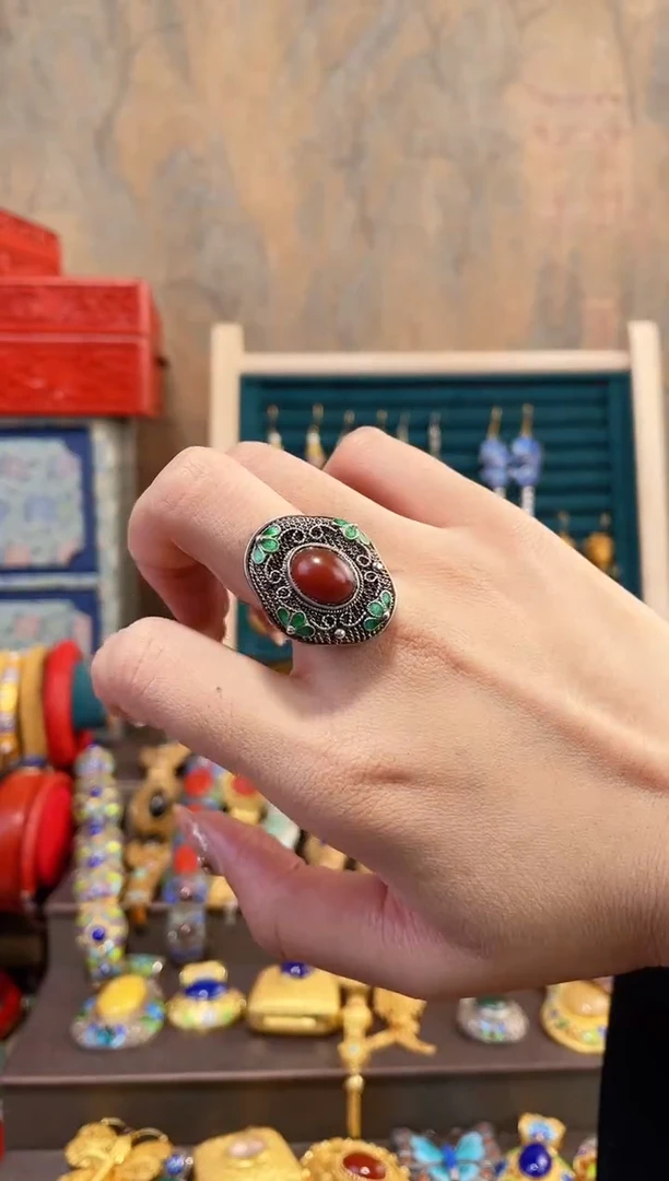 【闪购商品】非遗绝技花丝镶嵌戒指