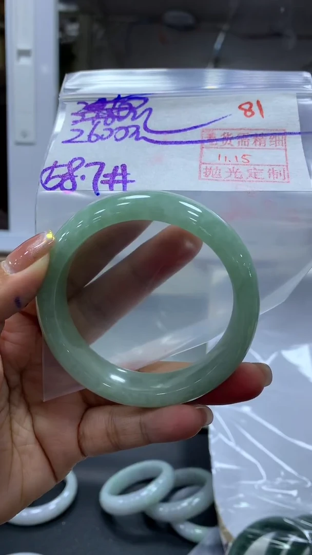 未镶嵌定制翡翠毛货需精细抛光+拍一发一+81