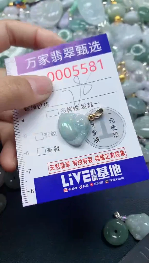 吊坠(不含链)未镶嵌翡翠5581