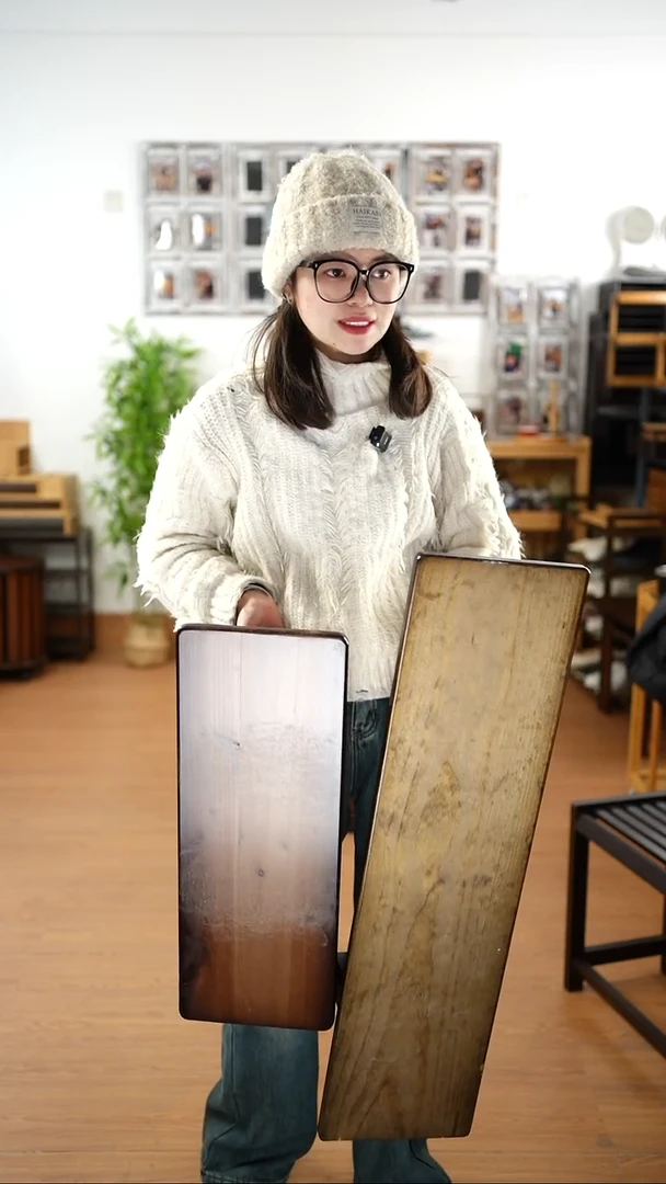 竹90宽实木桌面增高架