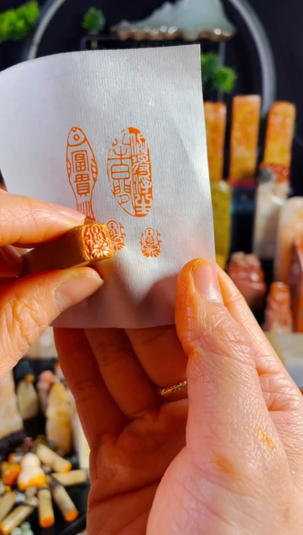 【闪购商品】老挝石印石手工篆刻《小佛像》1.0 木纹