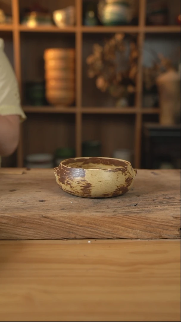 石头系列的双耳钵钵