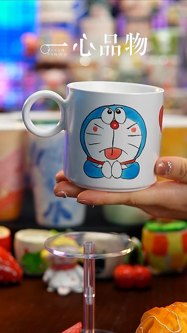 杯子瓷A516景德镇手工手绘杯子摆件