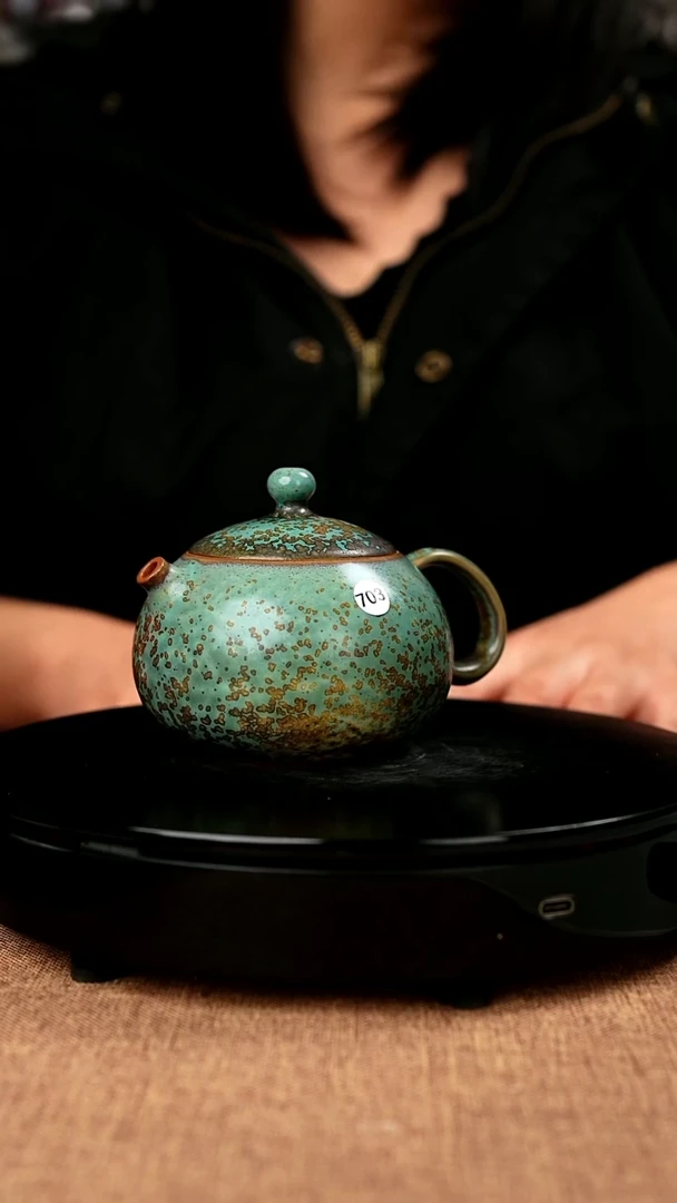 【闪购商品】703#国工一级品原矿钧瓷炉钧釉西施壶