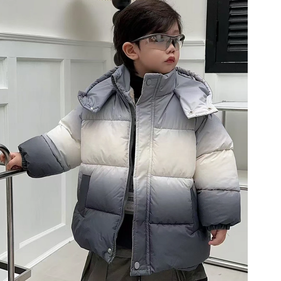 2024年男童新款冬季棉服变态厚棉袄加毛加棉