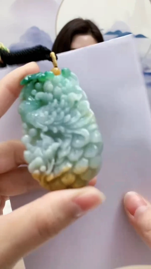 未镶嵌定制翡翠4829lr-毛货挂件10