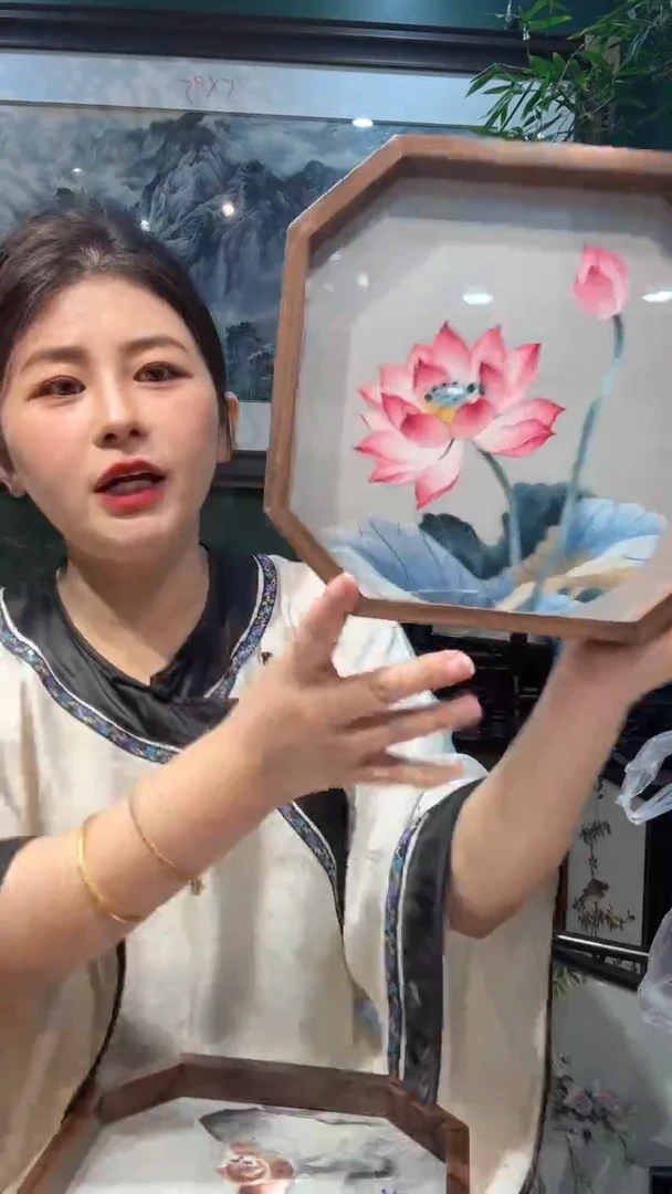 刺绣非遗苏绣手工工艺品胡桃
