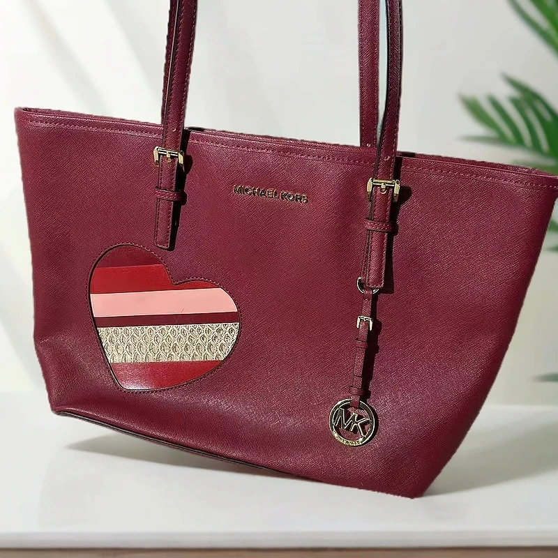 95新 MICHAEL KORS/迈克高仕 MK红色爱心托特G24020114尺寸31X26