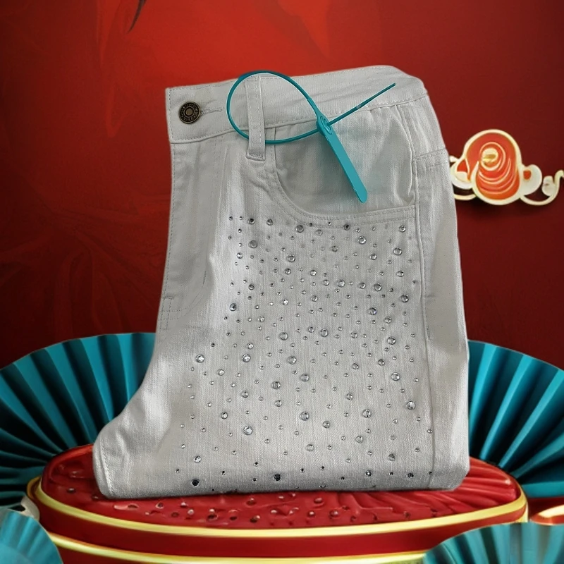 烫钻男裤时尚潮流9牛仔裤