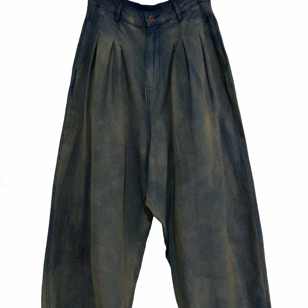 左岸迷香春夏上新青灰色长裤Z25SS9010