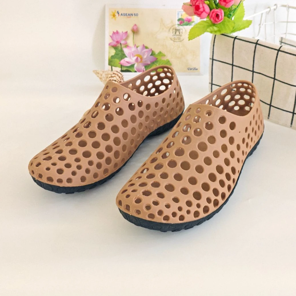 越南风情拖鞋温突拖鞋凉鞋夏秋季男士时尚户外双色洞洞鞋可外穿