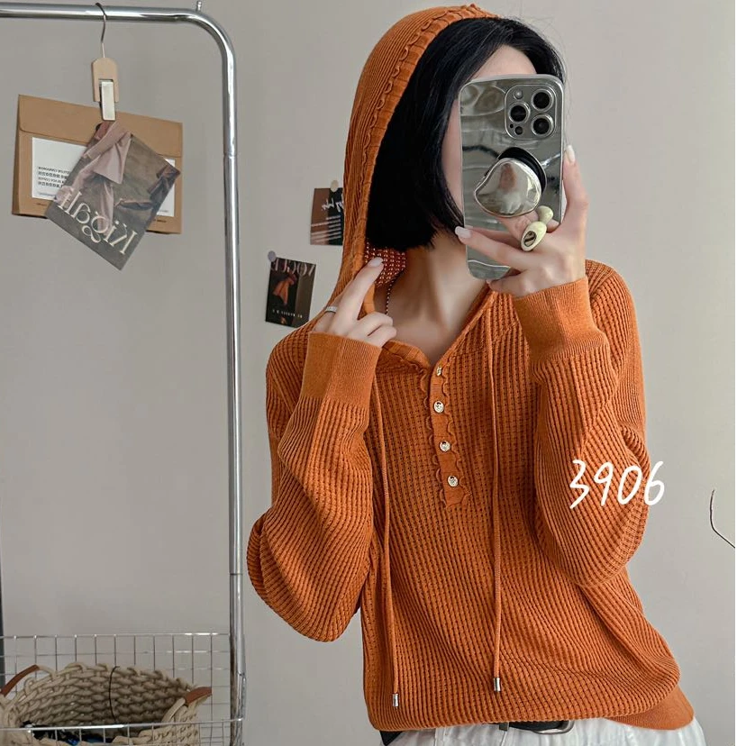 [ W i F i ]新款带帽针织衫3906