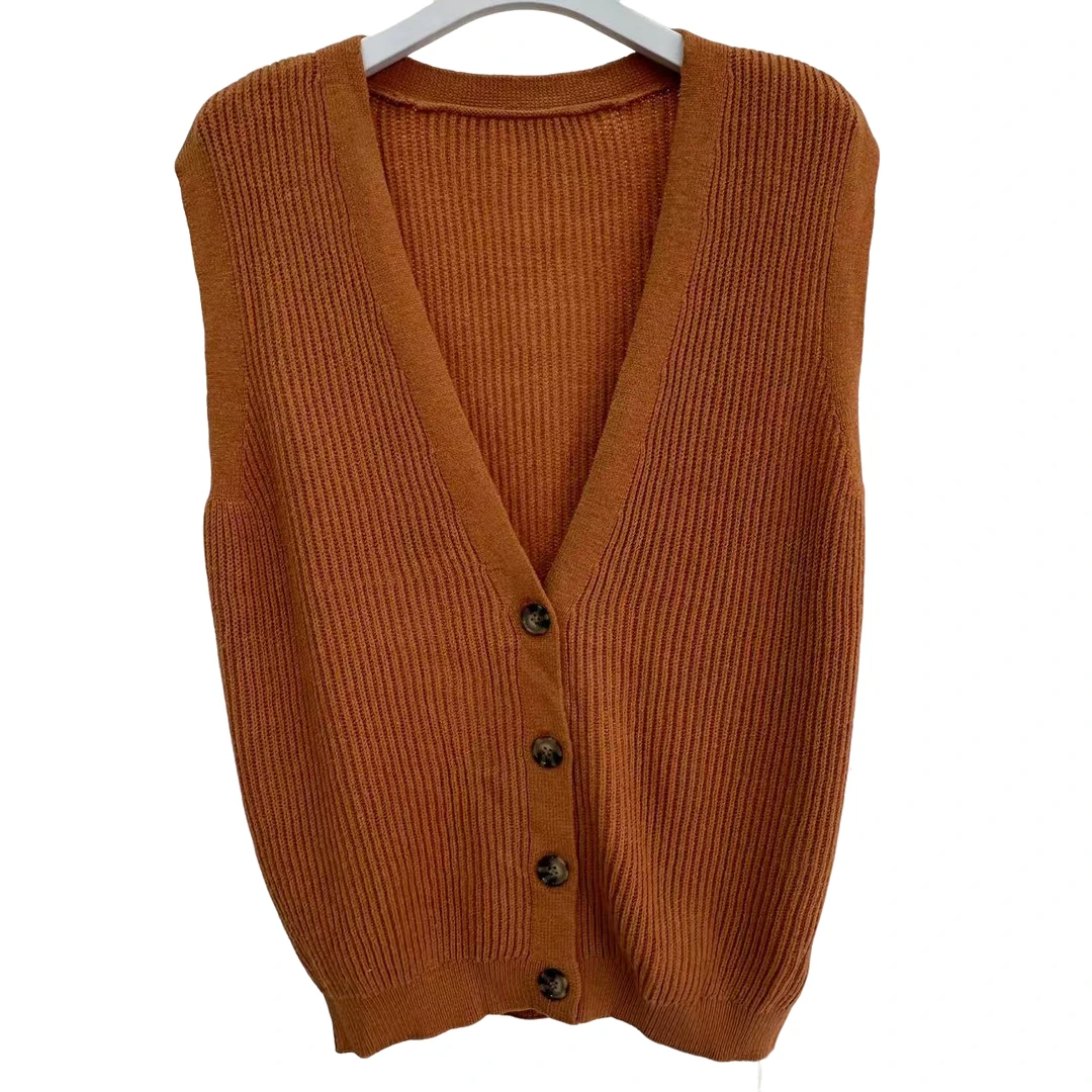 216针织背心毛衣休闲坎肩宽松显瘦上衣