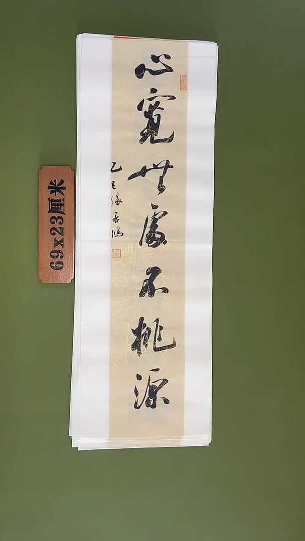 书法书法 张若鸿 尺寸138cm*34cm