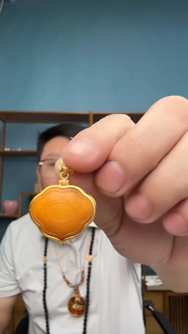 裸石琥珀未镶嵌微瑕介意勿拍75