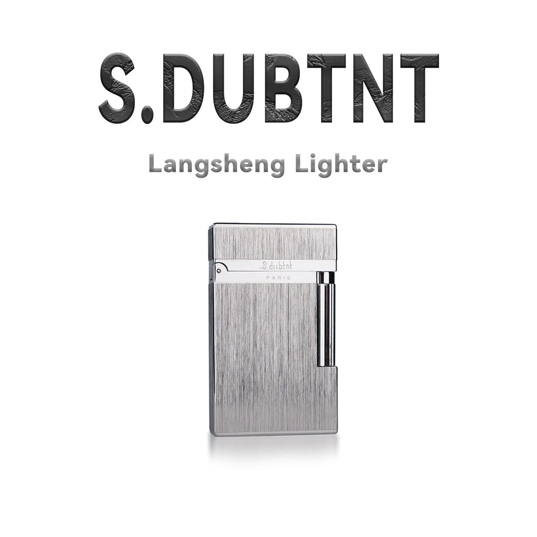 都柏特拉丝纯铜朗声钢音侧滑加气高档打火机个性