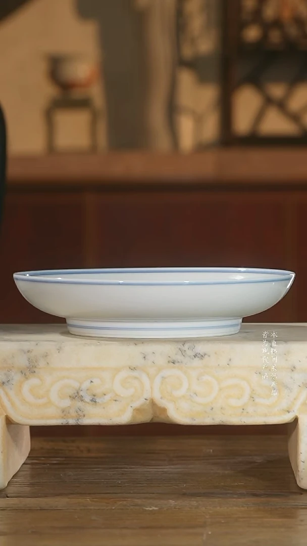 圈线白胎壶承盘18.5