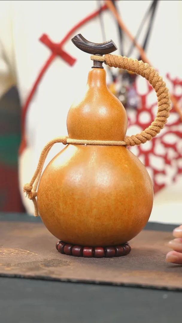 【闪购商品】RZ246大漆酒葫芦不包手串及旋转底座